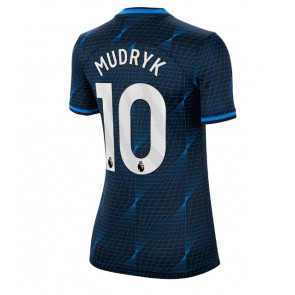 Chelsea Mykhailo Mudryk #10 Udebanetrøje Dame 2023-24 Kort ærmer